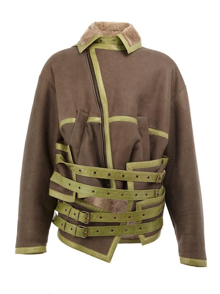 Y / Project Buckled Leather Jacket
