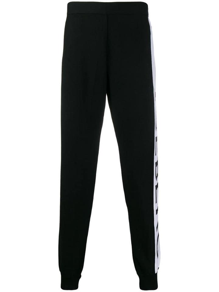 Iceberg Logo Tape Track Pants - Black