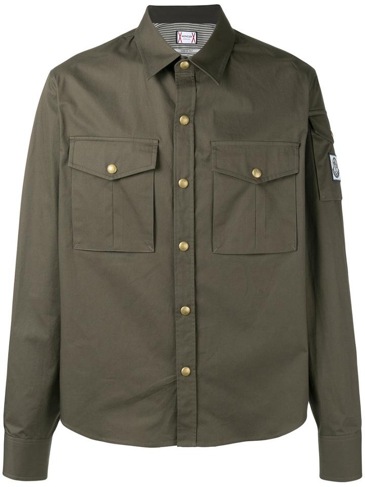 Cargo Pocket Shirt - Men - Cotton - 2, Green, Cotton, Moncler Gamme Bleu