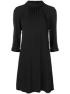 Goat High Neck Tunic Dress - Blue