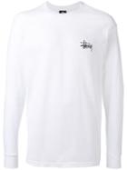 Stussy - Logo Print Sweatshirt - Men - Cotton - Xl, White, Cotton