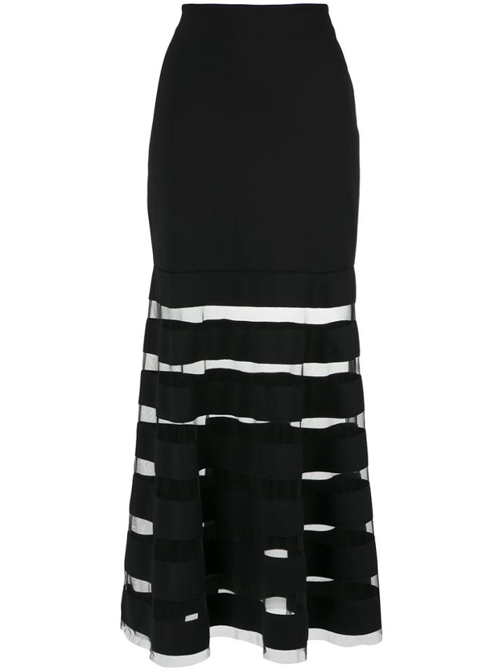 Gloria Coelho Sheer Panels Maxi Skirt - Unavailable