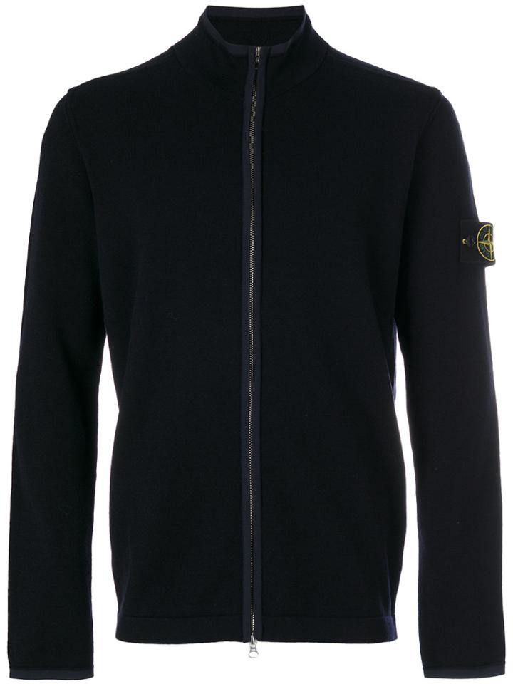 Stone Island Zipped Cardigan - Blue