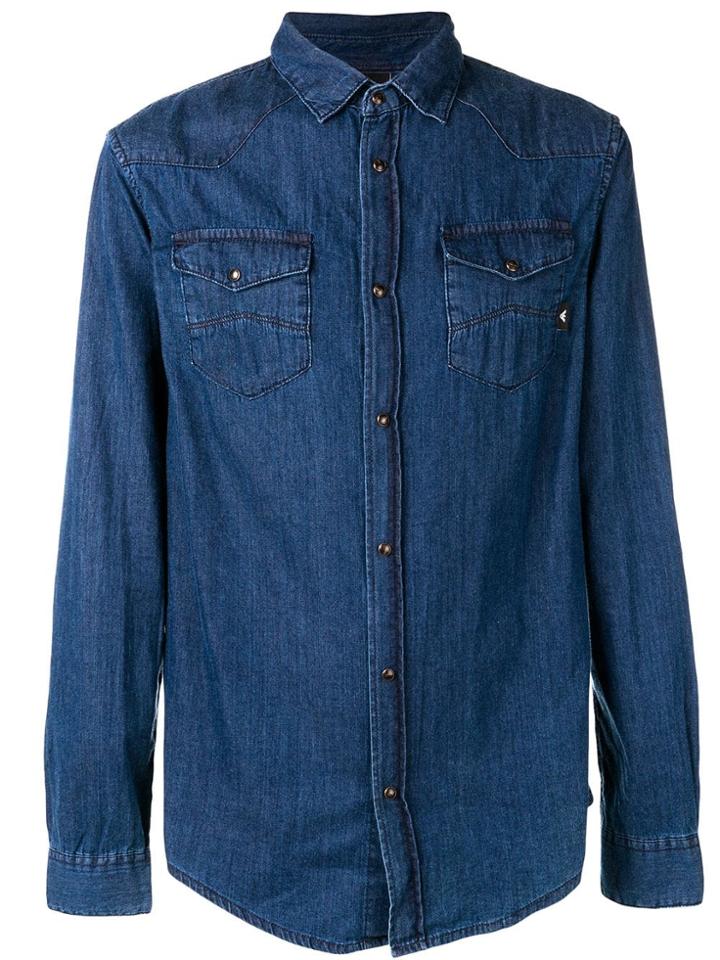 Emporio Armani Classic Denim Shirt - Blue