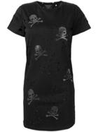 Philipp Plein Skull T-shirt Dress - Black