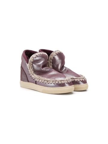 Mou Kids Snow Boots - Red