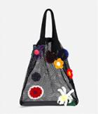 Christopher Kane Crochet Flower Mesh Shopper
