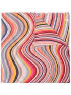Paul Smith Psychadelic Print Scarf - Multicolour