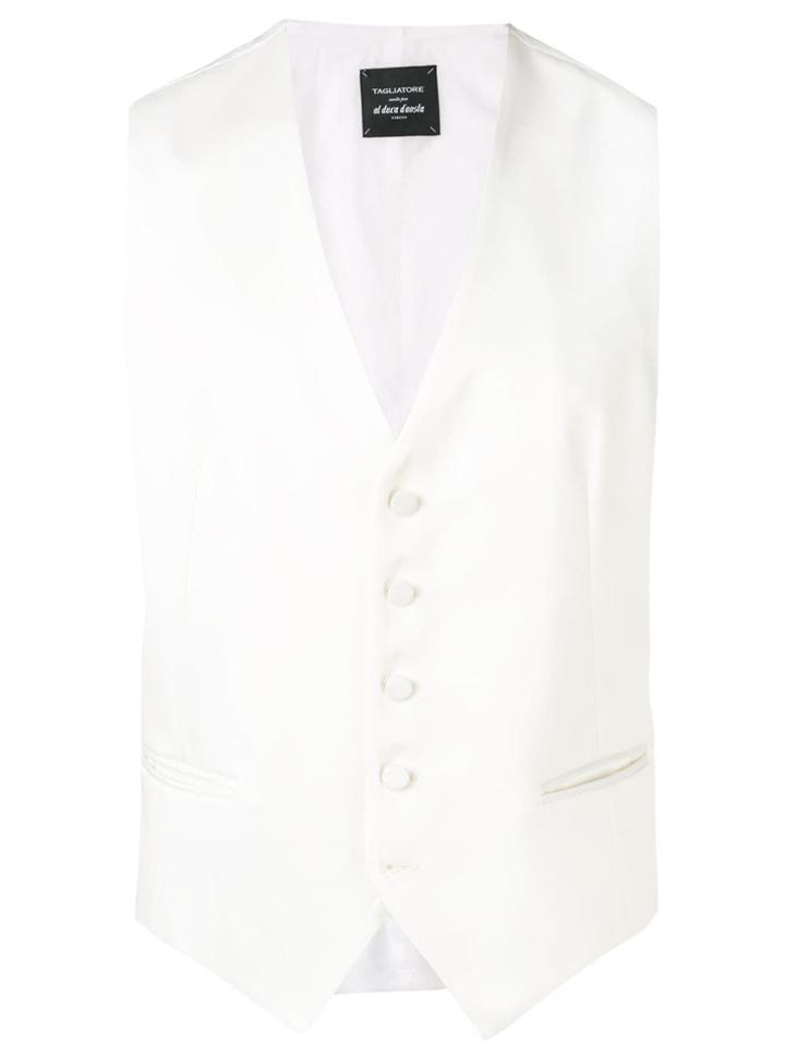 Tagliatore X Al Duca D'aosta Classic Waistcoat - White