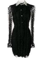 Philosophy Di Lorenzo Serafini Lace Detail Long-sleeved Dress - Black