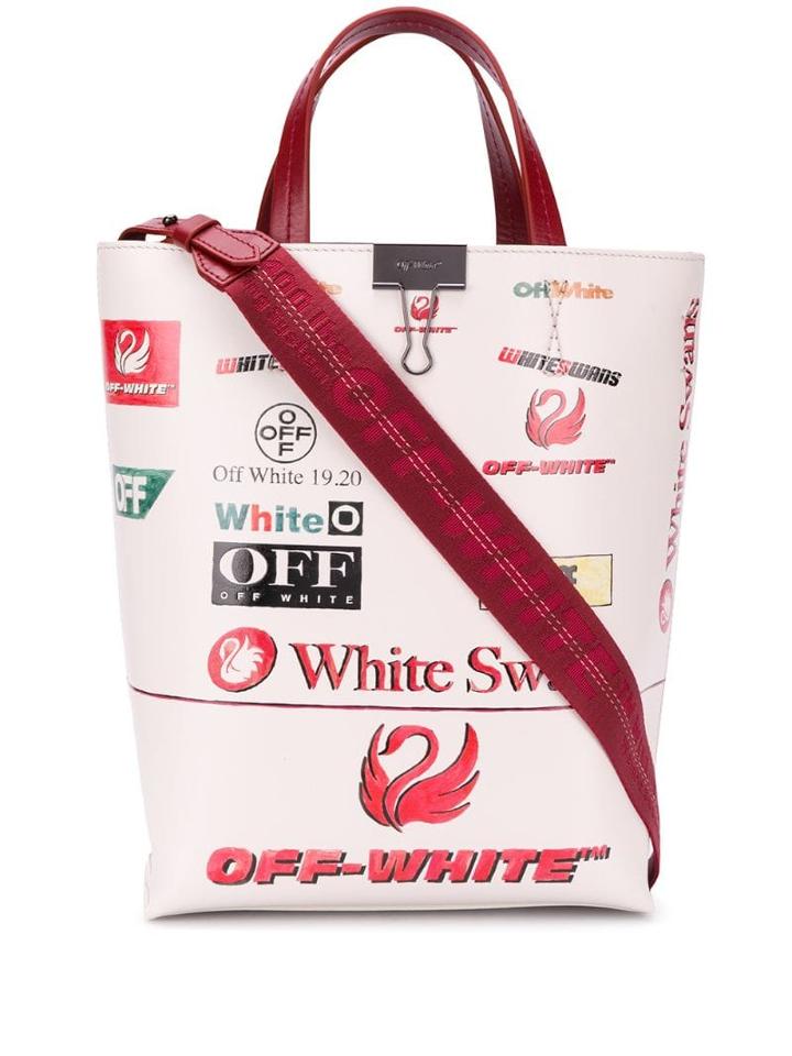 Off-white Swans-print Tote
