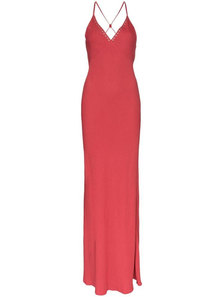 Rockins Cross-back Maxi Dress - Red