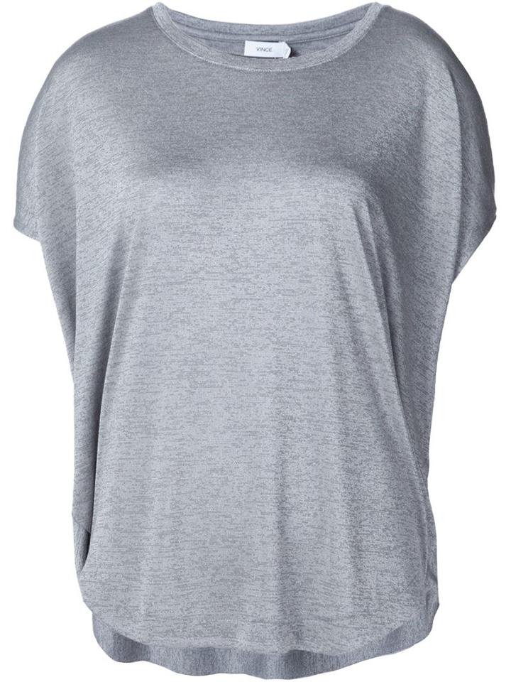 Vince Loose Fit T-shirt, Women's, Size: S, Grey, Rayon