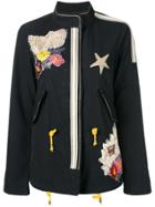History Repeats Embroidered Jacket - Black