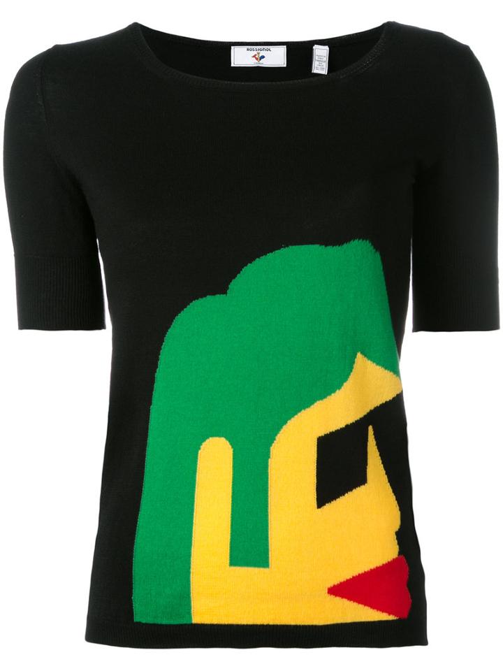 Rossignol Kiss Kiss Knitted T-shirt, Women's, Size: Small, Black, Cotton