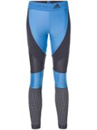 Adidas By Stella Mccartney Colour Block Running Leggings - Blue