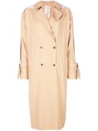 Bodice Studio Pleats Detail Trench Coat - Neutrals