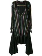 Attico Striped Dress - Black