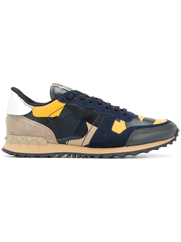 Valentino Garavani Camouflage Rockrunner Sneakers - Multicolour