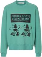 Golden Goose Printed Sweatshirt - Green