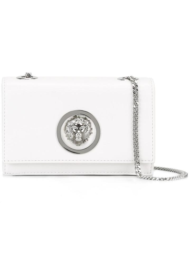 Versus Lion Head Stud Crossbody Bag - White