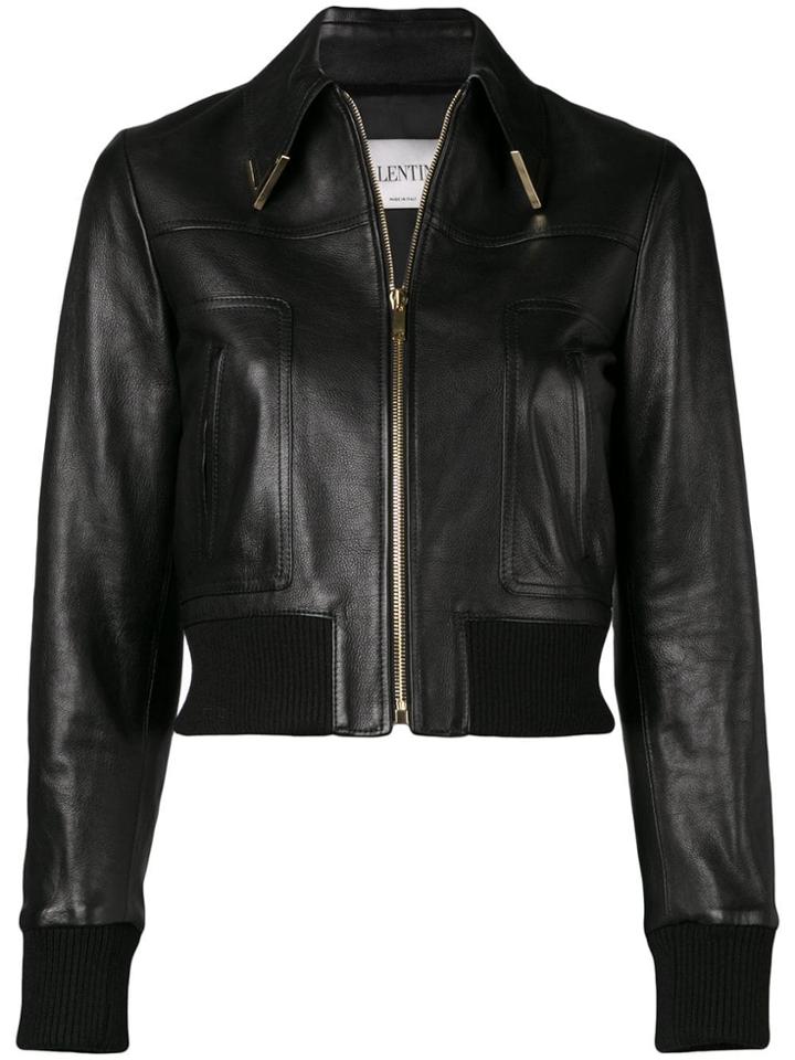 Valentino V Hardware Bomber Jacket - Black