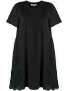 Mcq Alexander Mcqueen Crocheted Flared Dress - Black