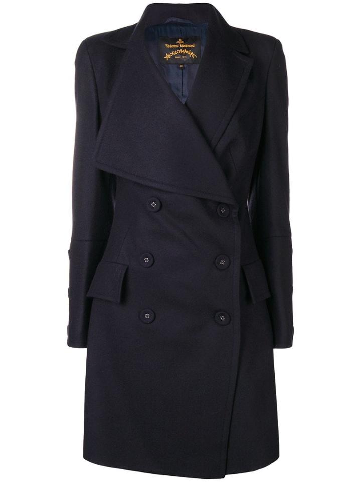Vivienne Westwood Anglomania Oversized Lapel Double-breasted Coat -