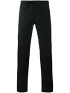 Maison Margiela Straight Leg Trousers, Men's, Size: 50, Black, Cotton/leather/wool