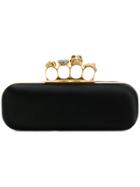 Alexander Mcqueen Knuckle Box Long Clutch - Black
