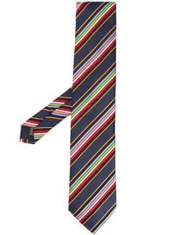 Gabriele Pasini Classic Striped Tie - Blue