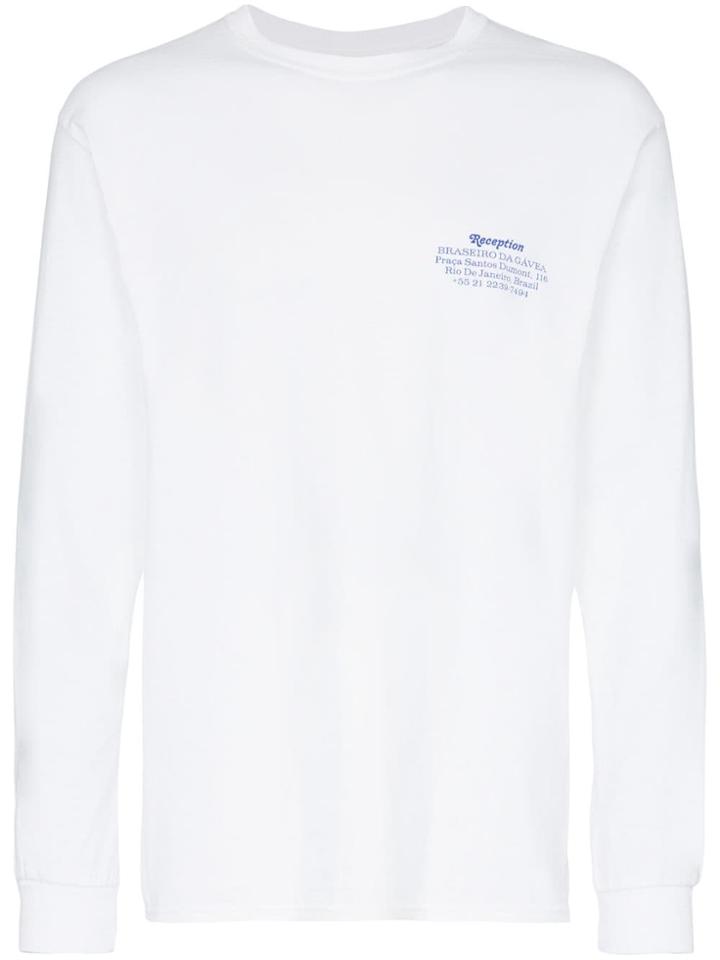 Reception Rio De Janeiro Long Sleeved T-shirt - White