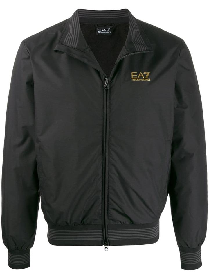 Ea7 Emporio Armani Shell Bomber Jacket - Black