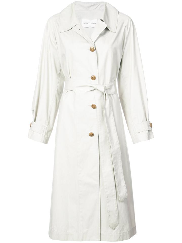 Proenza Schouler Pswl Trench Coat - Grey
