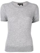 Theory Fitted Knit T-shirt - Grey