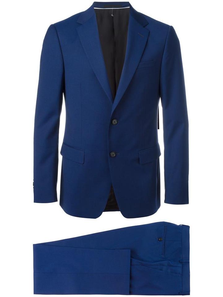 Z Zegna Two-piece Suit, Men's, Size: 54, Blue, Wool/cupro