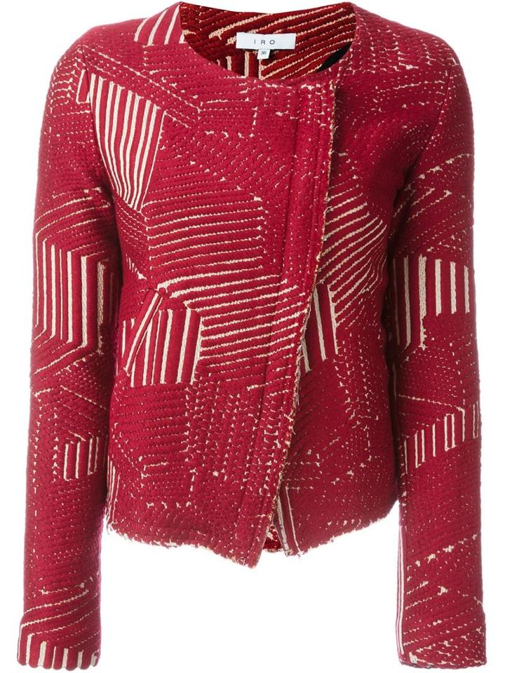 Iro Off-centre Zip Jacquard Jacket