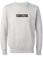 Palm Angels Logo Print Sweatshirt, Men's, Size: Large, Nude/neutrals, Cotton