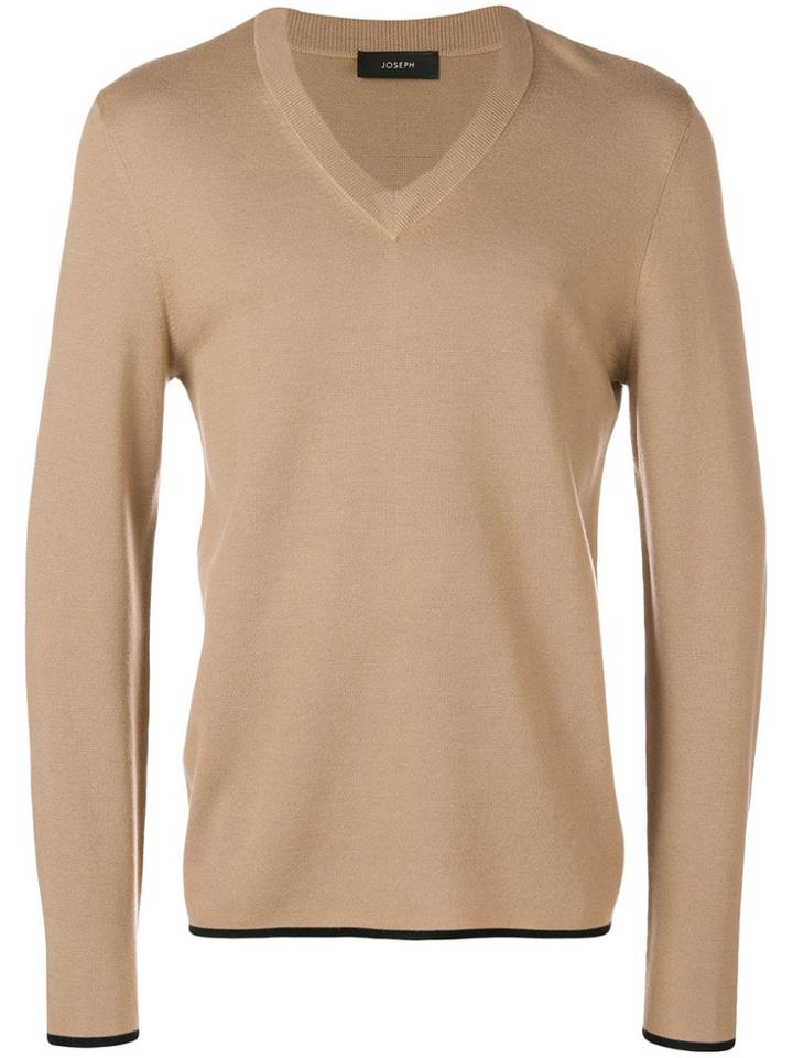Joseph V-neck Pullover - Nude & Neutrals
