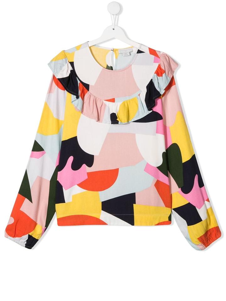 Stella Mccartney Kids Teen Colour-block Blouse - Pink