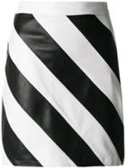 Manokhi Striped Mini Skirt - Black