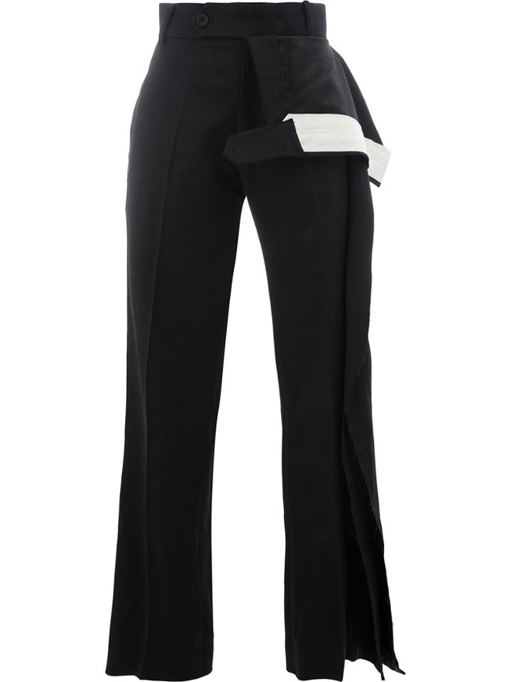 Moohong Deconstructed Layer Trousers - Black