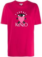 Kenzo Cupid Print Logo T-shirt - Pink