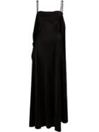 Aganovich Long Asymmetric Dress - Black