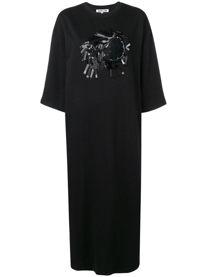Mcq Alexander Mcqueen Embellished Jersey Dress - Black
