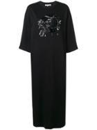 Mcq Alexander Mcqueen Embellished Jersey Dress - Black