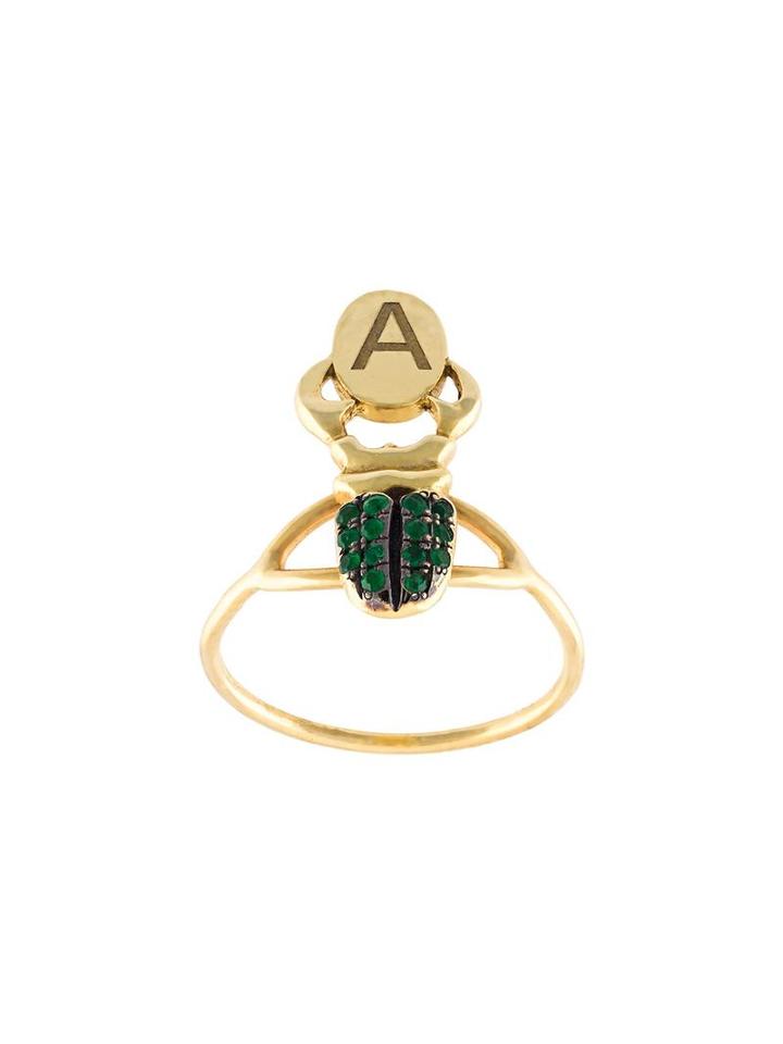 Daniela Villegas 'monogram Khepri' Ring, Women's, Metallic