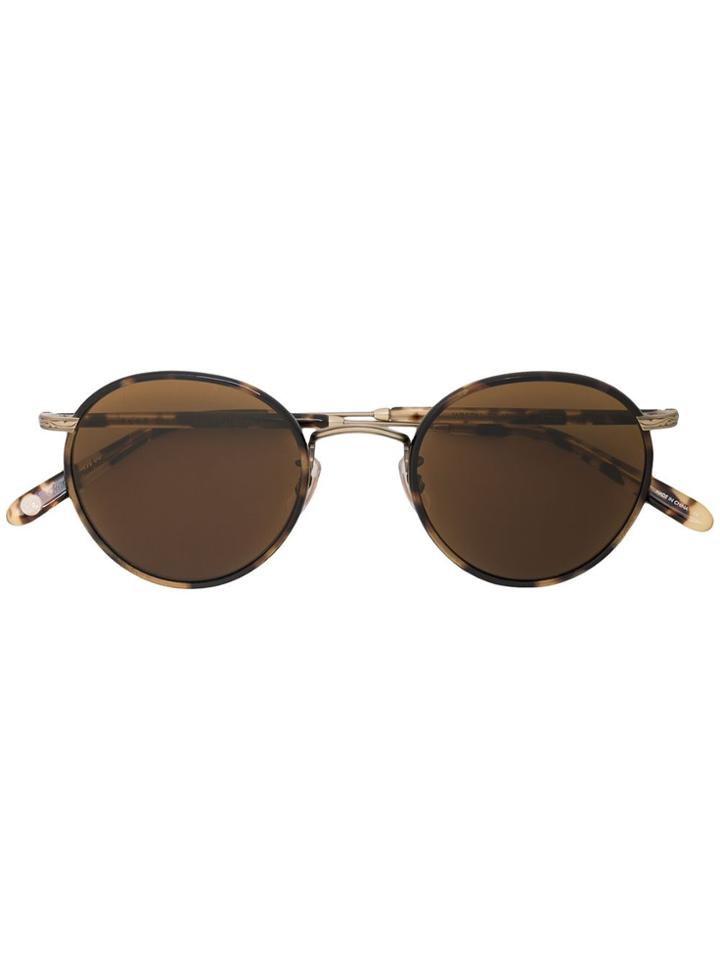Garrett Leight Wilson Round Frame Sunglasses - Brown