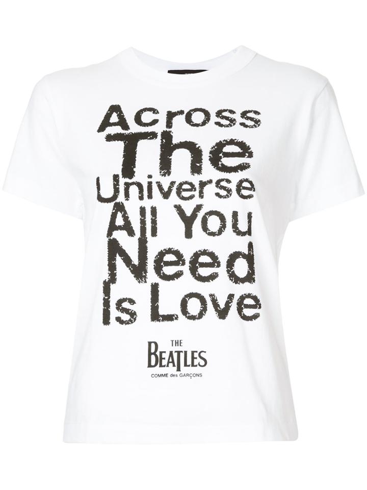 Comme Des Garçons Play All You Need Is Love T-shirt - White