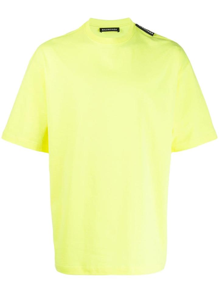 Balenciaga Tab S/s Regular T-shirt - Yellow